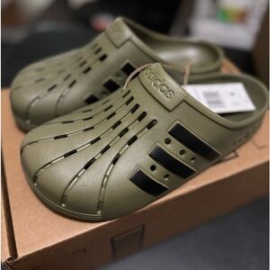 Adidas Unisex Adult Clogs/Sz8Mens/Sz7Wmns/BrandNew/No OEM Box/Clean/Olive Green